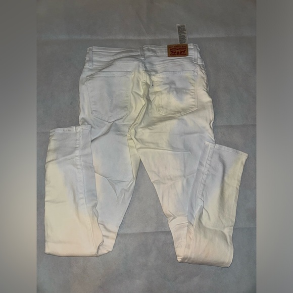 Levi button fly light colored tie dye 721 high rise skinny denim size 27 - Picture 3 of 4